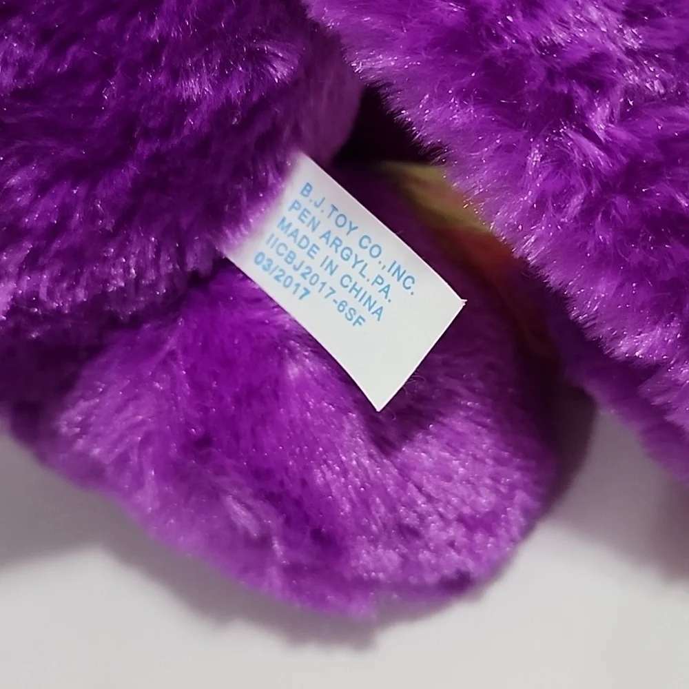 B.J. Toy Co Inc Purple Lion With Rainbow Hair 18 Inches Long‎